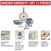 Tefal Ingenio Serenity, 11-Piece Cookware, Non-Stick Coating, Induction, Stackable, L829SB04 - Image 4