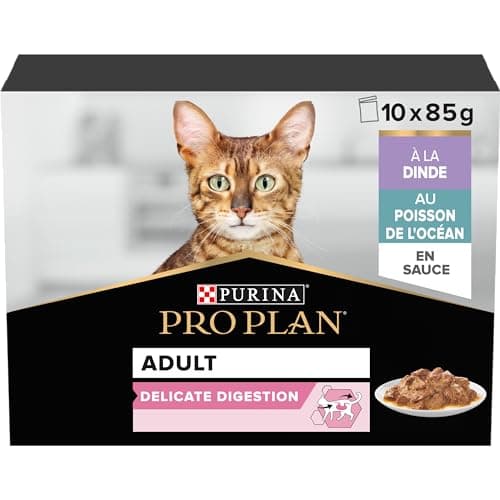 Pro Plan Adult Delicate Digestion Turkey Fish Sauce 10x85g - Image 3