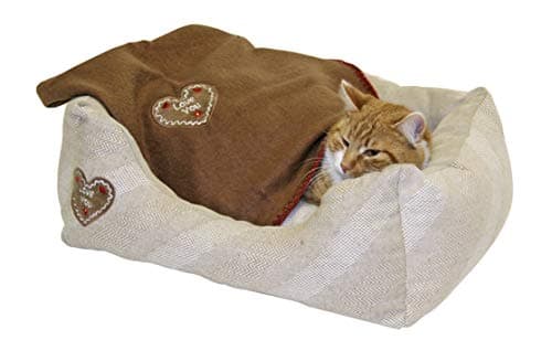 Kerbl Dog and Cat Cuddly Bed Love You 47 x 37 cm Beige - Image 4