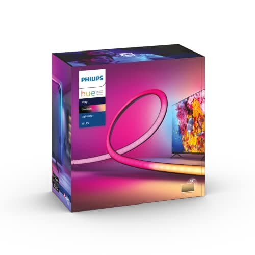 Philips Hue Entertainment Starter Pack for 75 inch TV - 1 x HDMI Sync Box (HDMI Cable Included) - 1 x Philips Hue Play Gradient Lightstrip 75" - Image 4