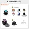 BENFUCHEN 3-in-1 Portable Espresso Machine With No Heating Function, Type-C Charging Electric Espresso Maker, 17 Bar Mini Coffee Maker For NESPRESSO/DolceGusto pods & Ground Coffee On the Go, White - Image 3