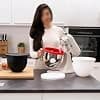 Silicone Mixing Bowl Liner, Silicone Insert for 5L Stand Mixer for Tilt Head, Reduce Noise Vibration for KitchenAid (A, White) - Image 5