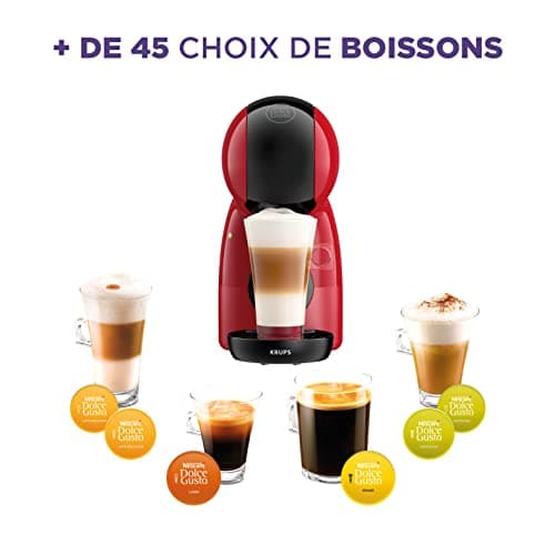 Nescafé Dolce Gusto Krups Coffee Capsule Maker, Pressure 15 Bars, Coffee Pods, Cold or Hot Multi-Drinks, Intuitive, Compact, Fashion, Piccolo XS Rouge KP1A3510 - Image 6