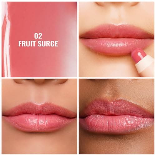 Oulac 2 in 1 Lipstick and Blush – Bright and Juicy, Colour Lip Marker Create a Make-Up Essence, Moisturising Lipstick, Suitable for All Skin Carnations, 2.5 g, Fruit Surge (02) - Image 5