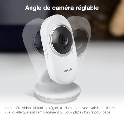 Vtech Baby Monitor with 2.4 Inch Screen, Night Vision, Two-Way Communication, Temperature Sensor, Sound Indicator, Range up to 300 m, Soothing and Lullabies Sounds, No Wi-Fi: VM320 - Image 3
