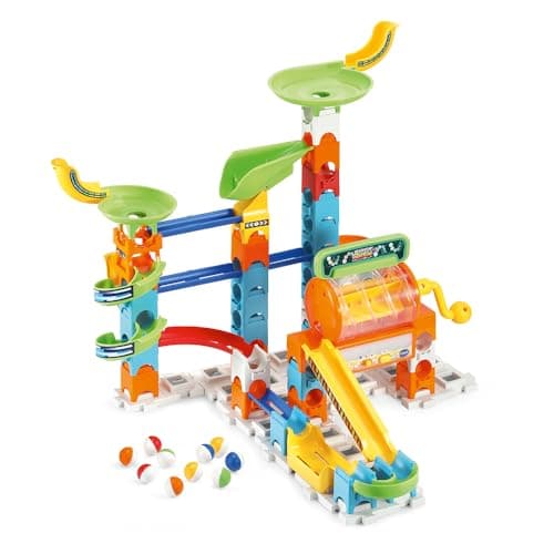 VTech - Marble Rush, Electronic Ball Circuit Super Action Set Electronic L200E, Building Set, 102 Pieces, 10 Balls, Gift for Children from 4 Years Old - Image 5