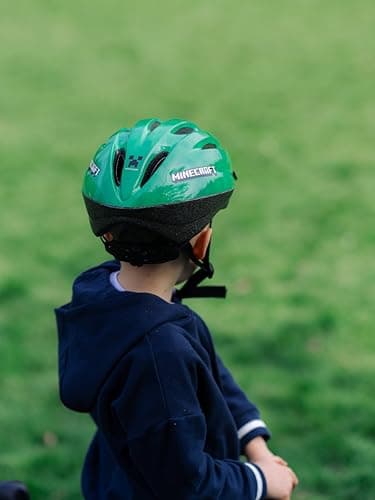 Minecraft Kids Bike Helmet - Official Creeper Design - Adjustable Safety Helmet for Boys and Girls Ages 3 Years and Up - Lightweight Protection for Head Circumference 50-54cm Huffy - Image 5
