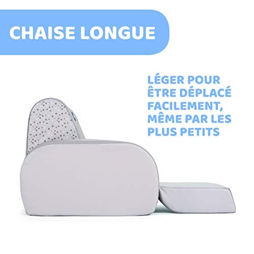 Chicco Twist Children's Armchair Convertible to Sun Lounger and Sofa with 3 Configurations, Transforms into 1 Movement - for 12 Months and Up - Dune - Image 6