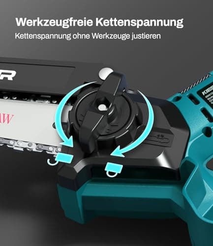 15 cm Mini Battery Chainsaw CSE002, Compatible with Makita 18V Batteries, Brushless Electric Chainsaw, Automatic Chain Lubrication (No Battery) - Image 7
