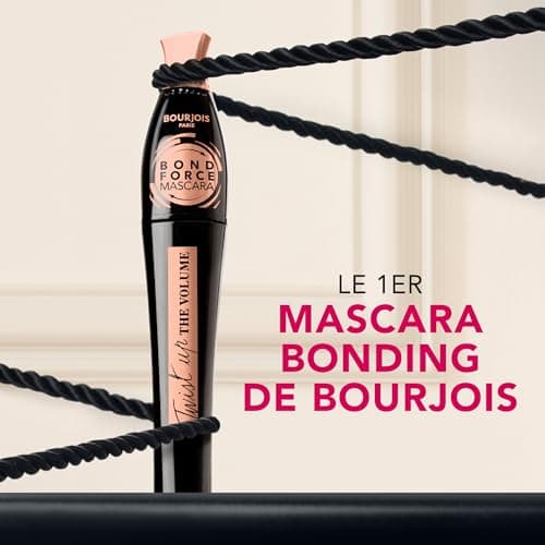 Bourjois Twist Up The Volume Bond Force, Noir, Mascara, Apporte instantanément volume et longueur, Cils plus épais et plus forts, Brosse 2-en-1 transformable, 8 ml - Image 7
