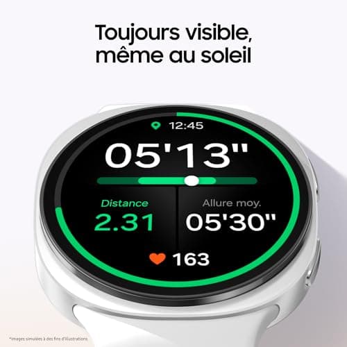 Samsung Galaxy Watch8, Smart Watch, Running Coach, Sleep Coach, Galaxy AI, Bluetooth, 44 mm, Silver, 25W Fast Mains Charger Included, FR Version - Image 4