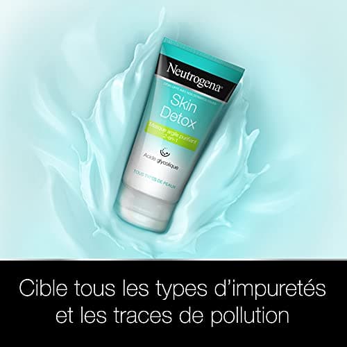 Neutrogena – Masque Argile Skin Detox Purifiant 2 en 1 (tube de 150 ml) – Masque anti-toxines et traces de pollution – Masque visage pour un teint éclatant - Image 3