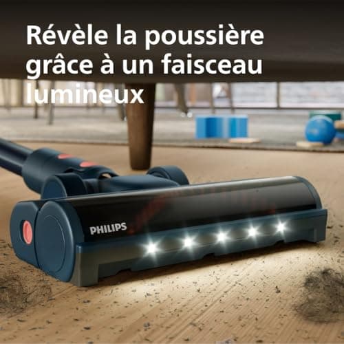 Philips SpeedPro Max 5000 Series Cordless Vacuum Cleaner, Pet Brush, Powerful Suction, 60 Min Runtime, Brush with LED Lights, Aqua Module, Crevice Tool and Combination Accessories (XC5142/01) - Image 5