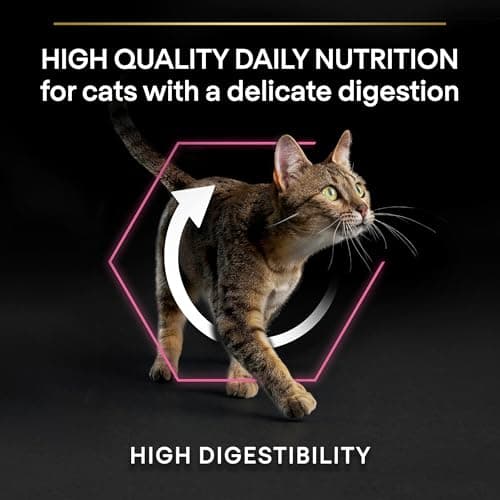 Purina PRO PLAN | Adult DELICATE DIGESTION | Complete Food for Adult Cats | Promotes a Healthy Digestive System | Dry Food | Turkey | Bag | 3 kg - Image 6