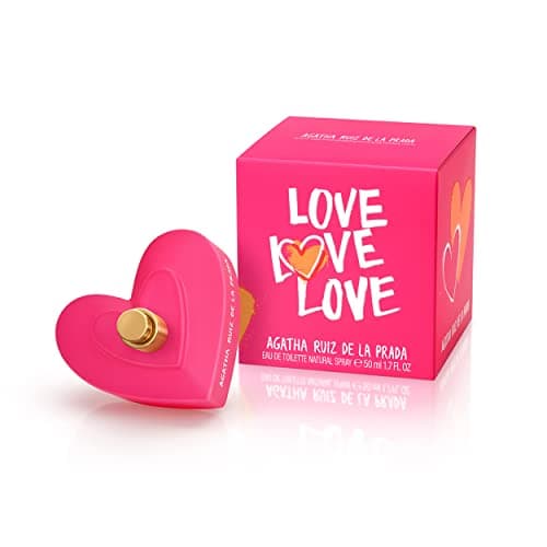 Agatha Ruiz de la Prada Perfumes - Love Love Love, Eau de Toilette pour Femme - Longue Durée - Parfum charmant, ludique et moderne - Notes fruitées, hespéridées et florales - Idéal pour la journée - 50 ml - Image 2