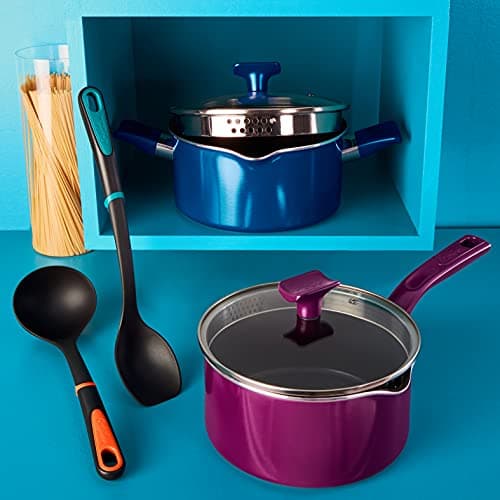 Tefal Chefclub by Tefal Pasta la Vista Cooking Set 28 cm Frying Pan 20 cm Casserole + Lid, Fresh Kitchen Knife, 2 Cutting Boards, Recipe Booklet G804S404 - Image 7