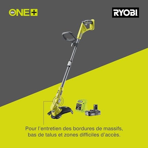 Ryobi- Coupe-bordures/Dresse-bordures 18V ONE+ - 25/30 cm (1 x 2 Ah) - RLT183220S - Image 7