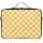 junzan Grand sac de rangement de maquillage Vichy Miel doré avec séparateurs et sangle réglable, Doré miel 02_3, 14.6 x 10.6 x 4.7 inches, Coloré - Image 3