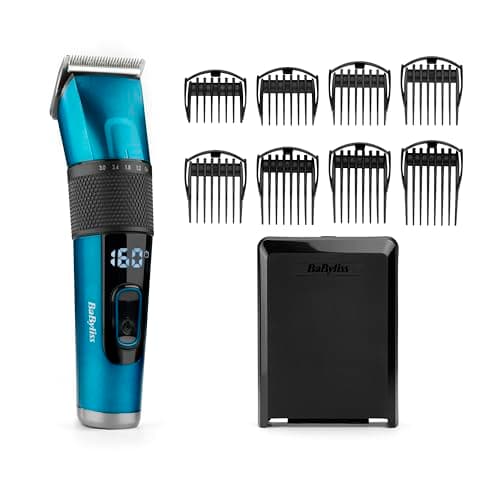 BaByliss Tondeuse cheveux avec lame en acier japonais - Batterie lithium, autonomie de 160 minutes, Charge complète en 3 heures, Étui de rangement rigide inclus, Noir, E990E - Image 3