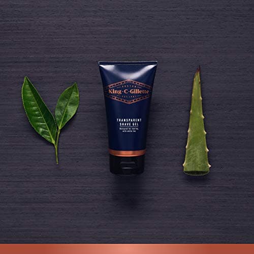 King C. Gillette Gel de rasage pour homme (150 ml) avec thé blanc et huile d'argan pour un soin idéal de la barbe, gel de rasage, cadeau pour homme - Image 7
