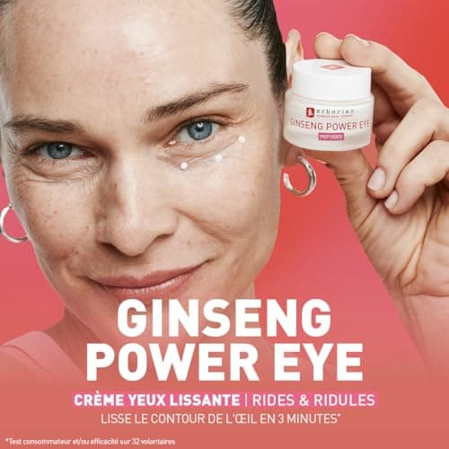 Erborian - Ginseng Power Eye - Crème Contour des Yeux Lissante Anti-Âge - Lutte contre les Rides et les Ridules - Soin du Visage - Cosmétique Coréen - 15 ml - Image 4