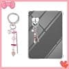 Decorative Accessories Set for Kindle Paperwhite 11th/12th Generation, 6 Decorative Paper Cards, 2 USB-C Dust Plugs with Charms, Pink Pendant Key Ring for Kindle E-Reader, Gift Reading - Image 8