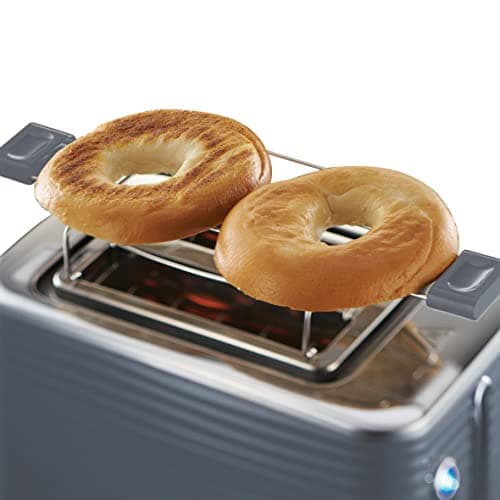 Russell Hobbs Bread Rack [Extra Large Slots] Inspire Grey (Modern Design, Adjustable Browning Control, All Types of Bread, Thaws, Bakery Heater, Crumb Picking Drawer) 24373-56 - Image 7