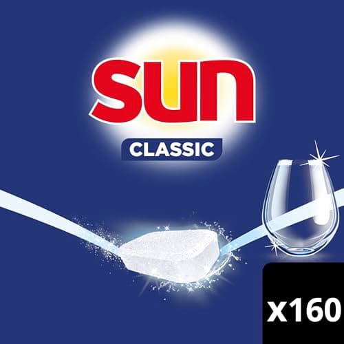 Sun Classic Dishwasher Tablets, 160 Tablets, Effective Even in Short Cycles and at Low Temperatures, Made in France - Image 4