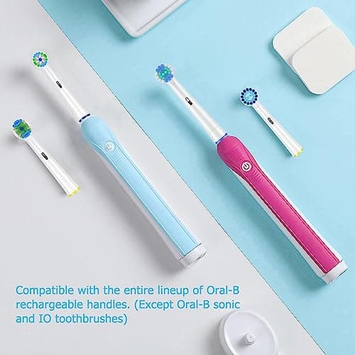 Qitizu Toothbrush Heads Compatible with Braun Oral-b, Replacement Heads for Oral-B Electric Toothbrush, Include Precision, Floss, Cross, Sensitive (16 White) - Image 8