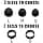 Luckvan 3 Pairs of Silicone Eartips for Samsung Galaxy Buds FE - Black - Image 5