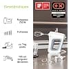 Braun HM5137WH Mixer with Removable Whisk/Kneader 750 W White/Grey - Image 4