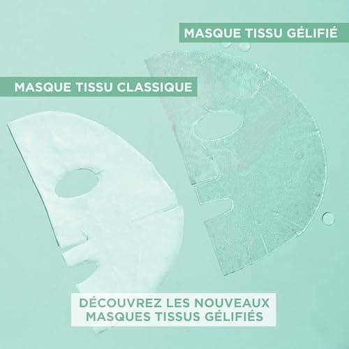 GARNIER Skin Active - Masque Visage Tissu Gélifié Hyaluron Cryo Jelly - Anti-Fatigue & Effet Rafraîchissant - Glycérine, Menthol & Acide Hyaluronique - Vegan & Cruelty Free - Peaux Fatiguées - x1 - Image 4