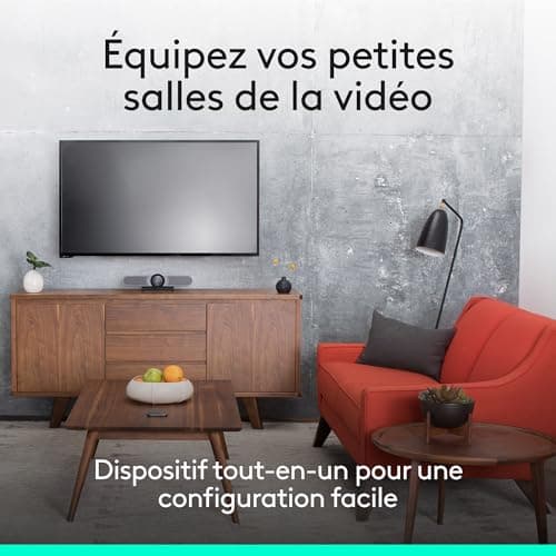 Logitech MeetUp, ConferenceCam System, Webcam Video Conferencing, Ultra HD 4K/1080p/720p, 3 Customizable Microphones/Speakers, 120° Extended Field of View, PC/Mac/Laptop/Macbook/Tablet - Image 4