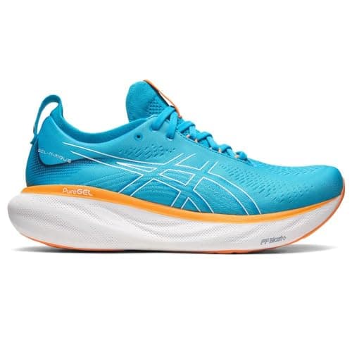 ASICS Nimbus 25 Chaussure de Course sur Route pour Homme Azur Blanc - Image 3