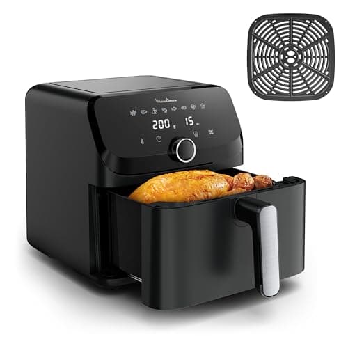 Moulinex Easy Fry Mega, compact air fryer, Mono drawer 7.5 L, Up to 8 people, 8 programs, black EZ8558F0 - Image 4