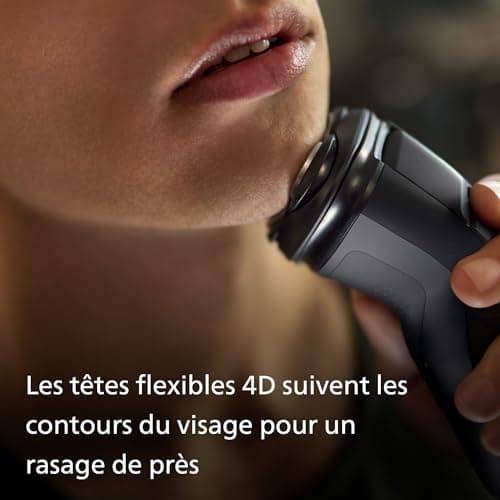 Philips Electric Shaver Series 3000x -rasoir électrique Wet & Dry ,couleur Bleu celeste, avec technologie SkinProtect, tondeuse rétractable, rasoir ergonomique pour hommes -inclus rasoir nasal - Image 7