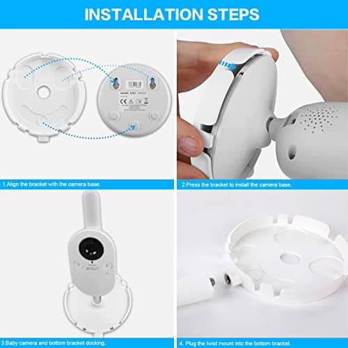 Philips Avent Baby Monitor Stand SCD843/26, SCD833/26, SCD 891/26, SCD630/26, Flexible Bracket for Philips Avent Baby Video Monitor Video Monitor Mounting Bracket - Image 6
