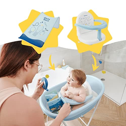 Badabulle Baby Bath with Bath Feet and Drain Hose from Birth to 24 Months - Image 5