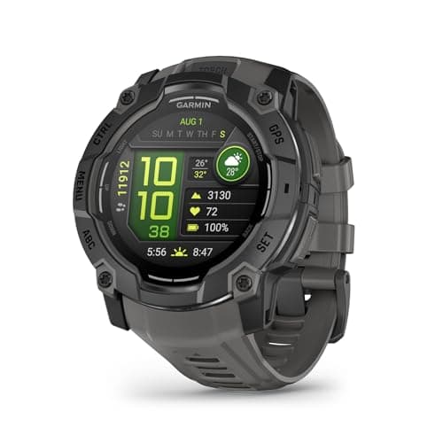 Garmin Instinct 3.5 mm, AMOLED, Black Bezel with Charcoal Band - Image 2