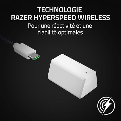 Razer Blackshark V2 Hyperspeed for PC - Ultralight E-Sports Wireless Gaming Headset 280g (Super Wide Band Microphone, 50mm Triforce Speaker, Sound Insulation Foam) White - Image 7