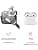 Aulumu A39 Geometric Case for AirPods Pro 3 with Lock | Protective Case for Apple AirPods Pro 3rd Generation (2025) with Nylon Strap - Black - Image 3