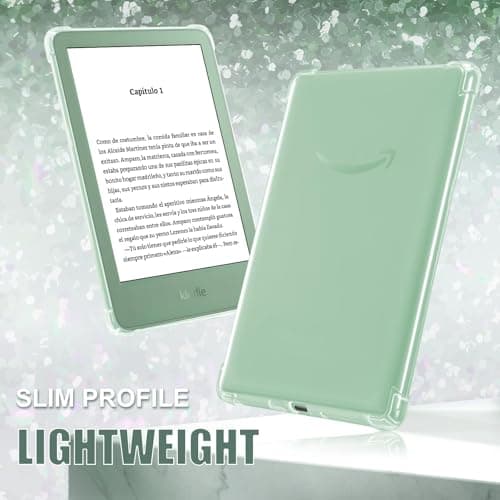 CoBak Étui pour Kindle - Étui Transparent pour Le 6" Nouveau Kindle 11e génération 2024 (Modèle RS23CV) / 2022 (Modèle C2V2L3) - Dos en Silicone léger et résistant aux Rayures - Image 6