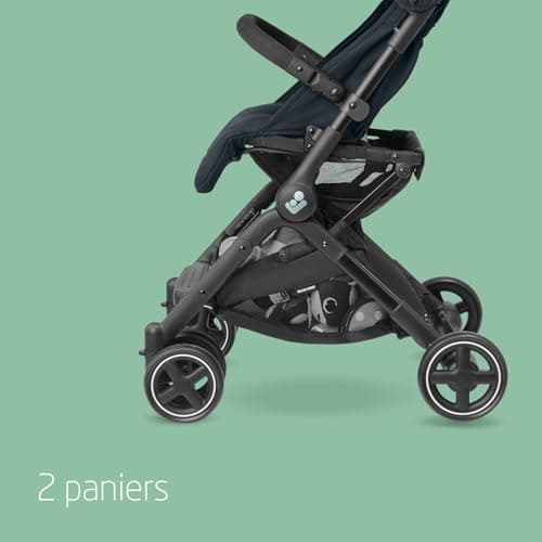 Maxi-Cosi Lara², Poussette Canne, 0-4 ans, 0-22 kg, Poussette Bebe Légère et Compacte, 3 Positions d'Inclinaison, Position Allongée, Pliage Automatique, Bandoulière, Essential Graphite - Image 8