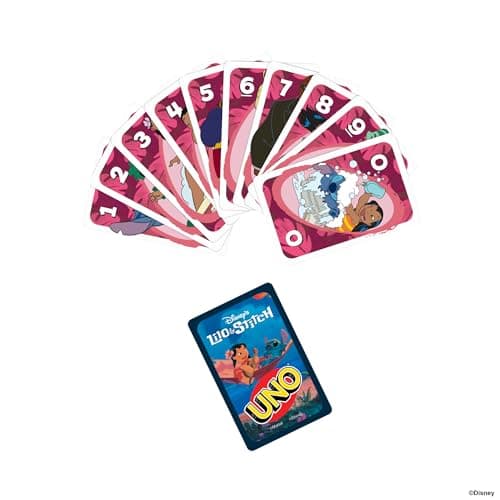 Mattel Games Disney Uno Lilo and Stitch Card Game for the Whole Family, Kids and Adults, with a Special Movie Inspired Card, JCC10 - Image 7