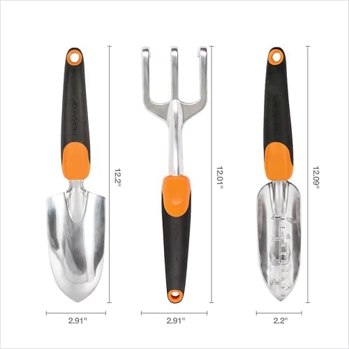Fiskars Ergo Recyclable Garden Tool Kit Black/Orange - Image 7