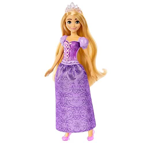Mattel Disney Princesses Rapunzel, Articulated Princess Doll, Includes Sparkling Movie Outfit, Tiara Crown and Doll Accessories, Toy for 3 Years Old and Above, HLW10 HLW03 - Image 7