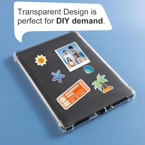 CoBak Étui pour Kindle - Étui Transparent pour Le 6" Nouveau Kindle 11e génération 2024 (Modèle RS23CV) / 2022 (Modèle C2V2L3) - Dos en Silicone léger et résistant aux Rayures - Image 7