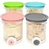 4 Pieces Container for Ninja Swirl by CREAMi Ice Maker NC700 Series, Pots Compatible with Ninja Swirl, for Ninja NC701EU Accessory BPA Free and Dishwasher (4PCS) - Image 2