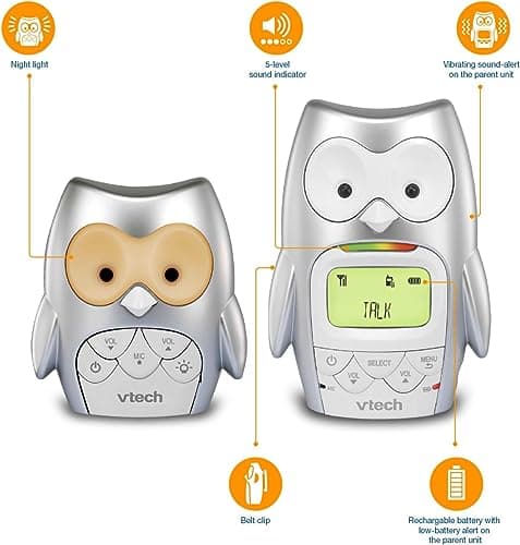 VTech - Baby Monitor Owl Family - Night Light Function, Parent/Baby Communication - BM2300 - FR Version, 1 Unit (Pack of 1) - Image 4