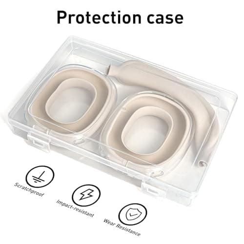 AirPods Max (2024/2020) Silicone Case Clear Soft TPU Cover Earmuffs Headband Cover for AirPods Max (USB-C/Lightning), Transparent Accessories for Apple - Image 8
